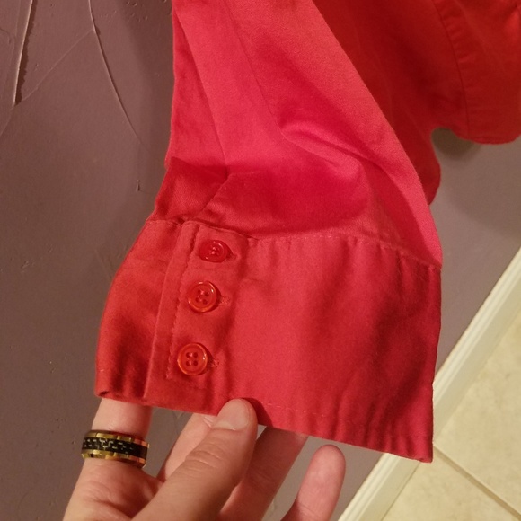 Apt 9 bright red blouse (3/4 sleeves) - Picture 2 of 3